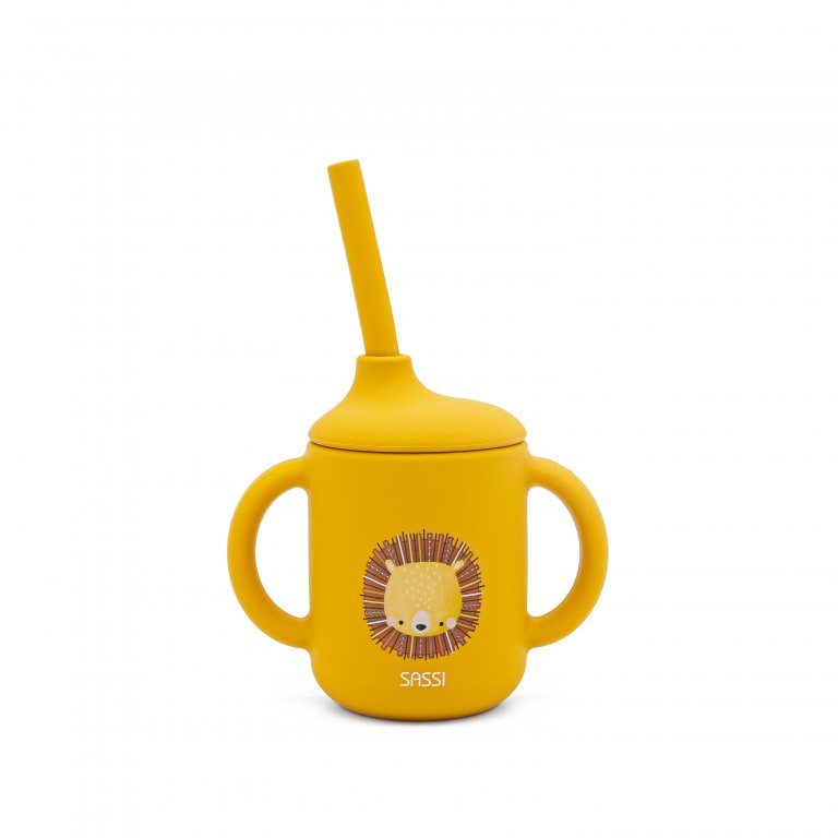 Tasse d'apprentissage en silicone - Chompy le lion