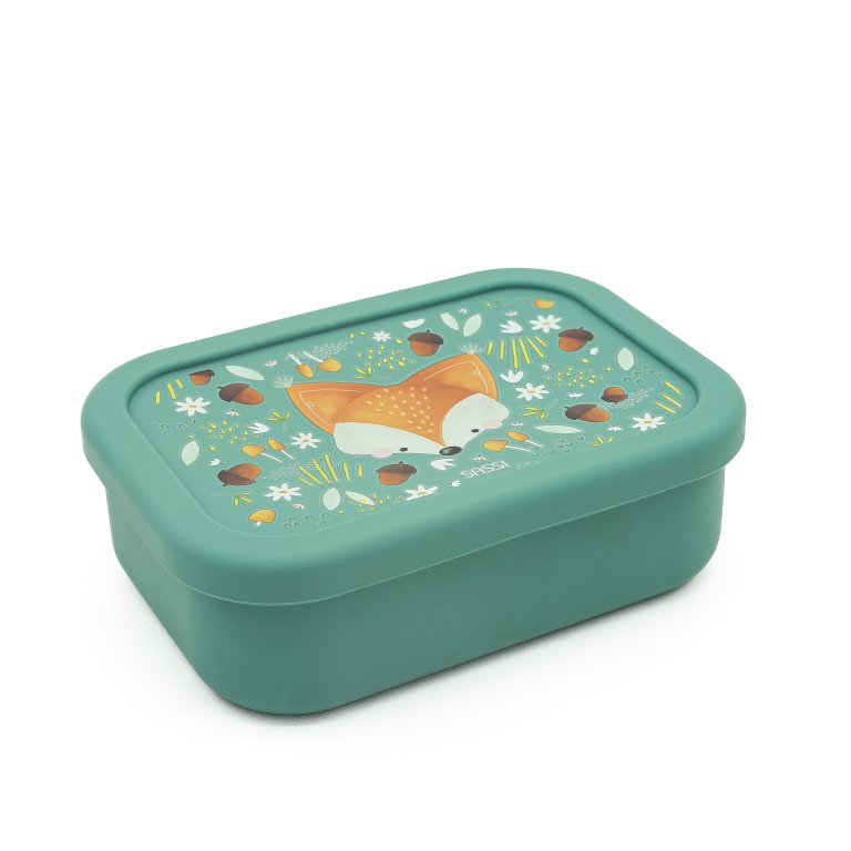 Boîte à goûter en silicone - Crunchy le renard