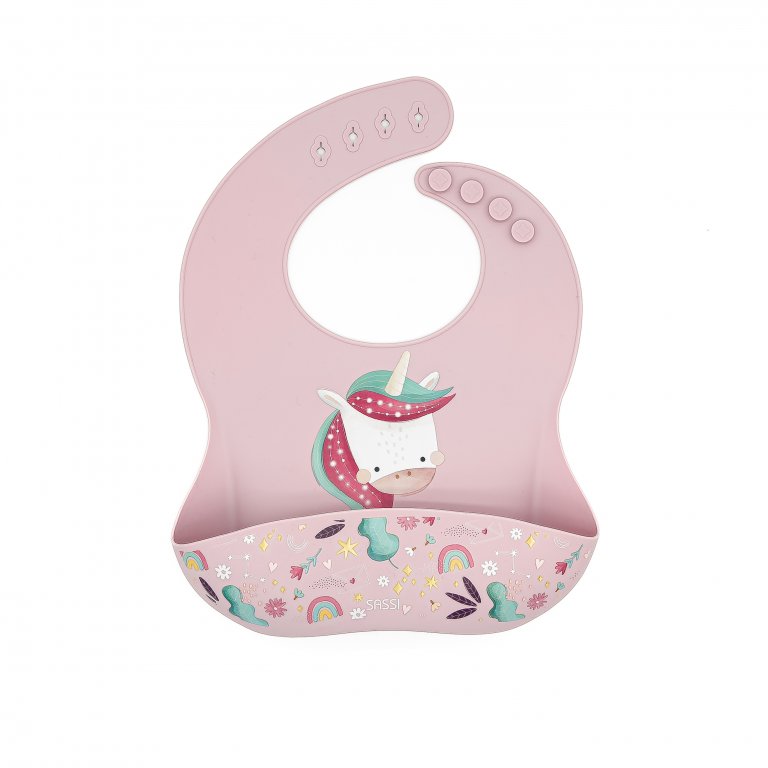 Bavoir en silicone - Sparkly la licorne