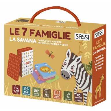 Carte da gioco. Le sette famiglie. La savana (Outlet)