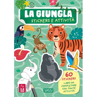 Stickers e attività. La giungla