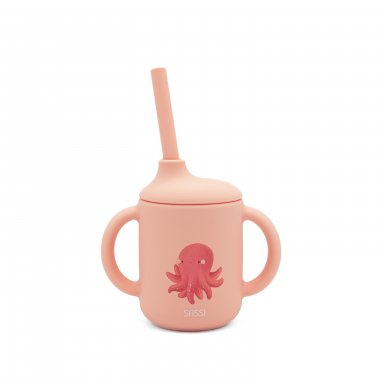 Silicone Straw Cup - Slurpy the Octopus