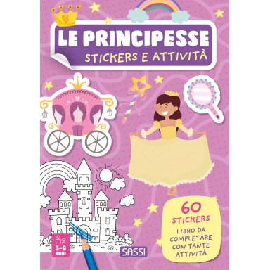 Stickers e attività. Principesse