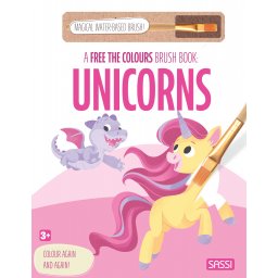 A Free the Colours Brush Book: Unicorns